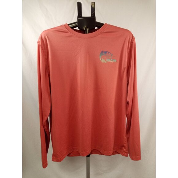 Lake and Trail Men's Long Sleeve Orange Active Wear Shirt Size Large - Picture 1 of 5